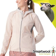 美國 SmartWool 女 保暖羊毛抓絨防潑 連帽防風外套 登山跑步防曬外套 SW016602
