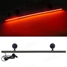 구슬 앞 유리 자동차 스트로브 램프 교통 신호 깜박이 자동 지붕 상단 경고등, 9. 빨간색, 1개
