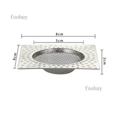 foohuy 不鏽鋼地漏網 浴室排水孔過濾網, 8cm方形地漏最低4個起發