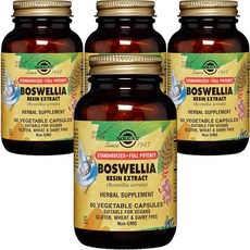 SOLGAR 乳香樹脂萃取素食膠囊, 60顆, 4罐