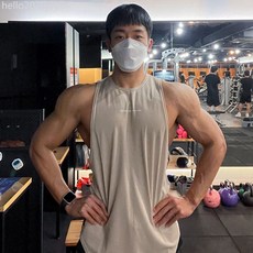 透氣速乾男士健身背心：無袖彈力運動訓練坎肩，撸鐵必備