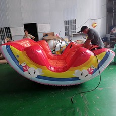 에어 바이킹 워터파크 시소 홈바운스 스포츠 바운서 에어시소, 레인보우 2인용