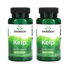 스완슨 켈프 kelp 아이오딘 요오드 250정 x2통 아스코필럼 노도섬, 2개