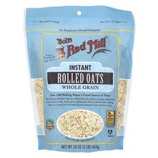 밥스레드밀 인스턴트 롤드 오트 오트밀 홀 그레인 454g, 1개