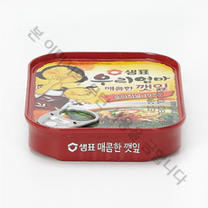 샘표식품 깻잎조림(캔 매콤한맛) 70g, 1입