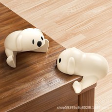 소프트 실리콘 퍼피 모서리 보호대 4P 안전 가드 가구 책상, 베이지, 4개