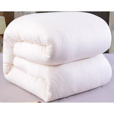 두꺼운 목화솜요 천연솜 압축솜 싱글요솜 1kg 맞춤제작 4kg 면 이불 프리미엄원단 150x200cm, 6.5kg 신장 면 이불