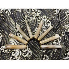 牛角濾嘴煙嘴 9mm通用 丹尼 大象 閃電花色煙嘴 現貨, 1個, 一節花色牛角