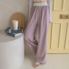 허리 배색 바스락 밴딩 팬츠_O2604PT041B
