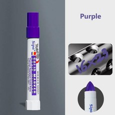 솔리드 페인트 펜 고온 방지 방수 마커 오일 기반 잉크 아트 페인팅, 1개, 6. Purple