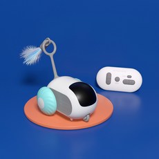 petgravity 引力智慧跑跑車 雙模式自動避障貓咪玩具, 跑跑車*藍色 英文包裝, 1個, 不適用