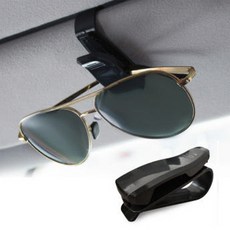 차량용 안경 선글라스 썬 바이저 거치대 클립 카드 티켓 홀더 펜 케이스 선글라스클립 액세서리 차량용품 명함 / 정직한사람들, 1개, 블랙