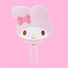 산리오 접이식 스탠드 거울 손거울 4종 키티 마이멜로디 포차코 시나모롤 [정품 캐릭터 헬로키티 시나몬롤 포챠코 마멜 화장대 탁상 휴대용 핸드미러 손잡이 접는 귀여운 예쁜 소품], 1개