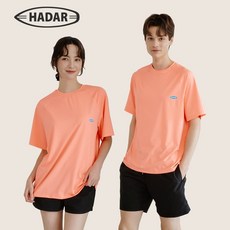 하다르 여성 빅사이즈 래쉬가드 피치색 남자 루즈핏 나그랑 반팔 레쉬가드 남여공용 커플
