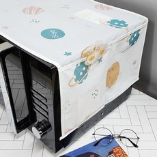 전자레인지 커버 주방먼지차단 우주패턴