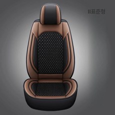 포크레인 굴착기 시트커버 고급인조가죽 통기성메쉬 사계절 풀커버 의자 방석 오염, 1개, 커피 스탠다드