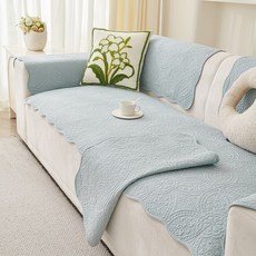 사계절 소파패드 2-4인용 순면 워싱 미끄럼방지 부드 양질 프렌치 세이코