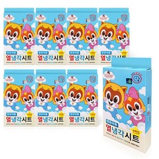 로티로리 열냉각시트 영유아용 아기패치 열패치, 8개, 6매입