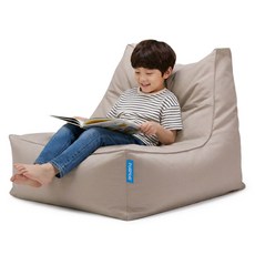 폴리몰리 607S 유아 키즈 코튼 빈백 소파 순면 방수 속커버 어린이 의자, 607SC 웜그레이