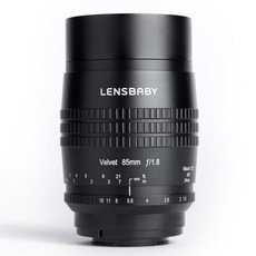 렌즈베이비 VELVET 85 F1.8 수동렌즈 국내수입 정품 마운트 옵션선택