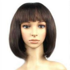 WULA烏拉 學生頭假髮 女高中生妹妹頭短髮 齊瀏海假髮