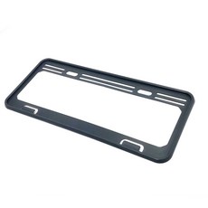 圓夢工廠 車牌框 牌照框 車牌保護墊 護底墊 新型7碼車牌專用 流線造型 時尚色系 車牌保護 車牌裝飾, 煙燻灰, 1個