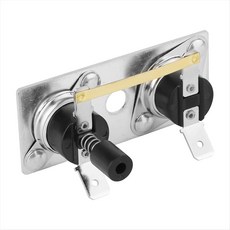 교외 232282 스테인레스 스틸 120 볼트 온도 히터 온도 조절기 스위치 교체 부품 용 RV 온수기 온도 조절기, 은