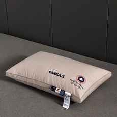 5성급 호텔 전용 부드러운 수면 보조용 순면 베개 A형 목 보호 베개 1인용 한 쌍의 낮은 베개, 캐나다스 소이호텔 베개 - 회색 높은 베개 [잠자리 높, [단품] 48*74cm
