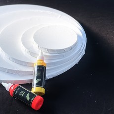 金羽毛 FLUID ART 造型畫布, 圓形30cm(超商最多25個), 30號, 1個