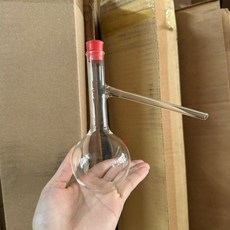 騰玻璃 圓底燒瓶 蒸餾燒瓶 側支燒瓶 實驗室燒瓶 長頸燒瓶, 1個, 100ml