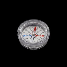 4cm 한글방위 투명 나침반 자석 전기실험 초등과학 축 실험도구 실험실 돌봄 과학놀이 물리 자기장 교재