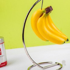 주방 식탁 테이블 싱크대 바나나 과일 보관 걸이 거치 스탠드 홀더 받침대 행거, 1개, 스테인레스 바나나걸이(로즈골드)