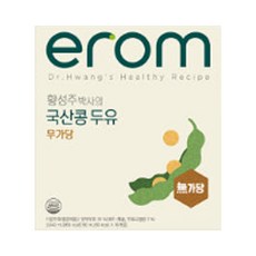 황성주 국산콩 두유 무가당 190ml 16입, 16개