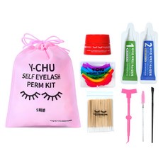 Y-Chu Season 3 無膠睫毛燙髮套裝 5 份全套, 混合色, 1套