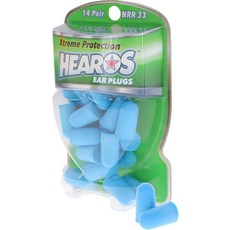 HEAROS 익스트림 이어플러그 - 동급 최고의 소음 제거 일회용 폼 NRR 33 청력 보호 14쌍