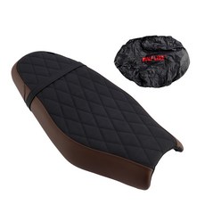 Triumph Speed Scrambler 400 X 24 專用改裝造型坐墊-極限超快感, 黑棕色林格紋, 1個, 黑棕色林格紋