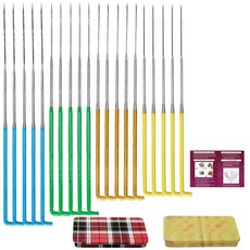 Imzay 20Pcs 바늘 Felting 세트 Felting 바늘 Felting 용품 양모 Felting 바늘 도구 키트 양모 펠트 공예에 대한 Felting 도구, 보여진 바와 같이, 1개