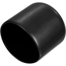 uxcell 8개 고무 끝 캡 60mm 내부 직경 비닐 원형 커버 나사선 보호대 빨간색, Black, 33mm