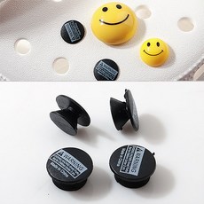 비즈아이 [9-857-02]신발악세사리 꼬다리 레터링 12mm 블랙 1개