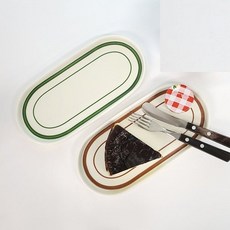 디저트 케이크접시 파티그릇 김밥접시, 녹색