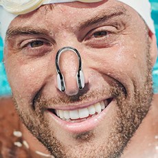 펀코 코마개 연습용 아동 실리콘 노즈클립 수영 훈련, 화이트, 1개