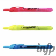 인프마켓 노크 형광펜 형광펜세트 컬러펜 선명한펜, 핑크