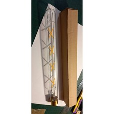 LED T30X300 8W 黃光 愛迪生 長型燈泡 E27燈頭 復古裝飾 溫馨照明, 1個, 黃色的