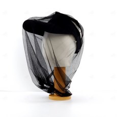 얼굴 모기장 해충 날파리 차단 방충망 등산 캠핑 벌초 메쉬 망사 모자 위 그물 양봉 망 블랙, 1개