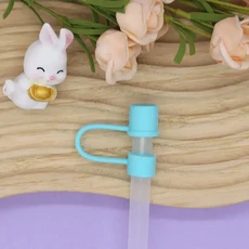 휴대용 빨대 팁 커버 우수한 밀봉 방진 토퍼 캡 보호대 뚜껑 파티 용품 8mm, 07 GREEN