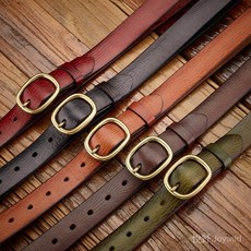 【氣質穿搭】臺灣發貨女士真皮皮帶女款頭層牛皮複古韓版銅扣腰帶簡約百搭束腰1112 J96I