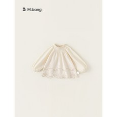 宥寶新款童裝春秋兒童上衣 甜美女寶寶娃娃衫刺繡鏤空女童襯衣