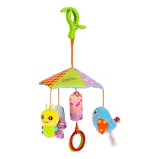 嬰兒床鈴 安撫玩具 寶寶床邊掛飾 推車掛件 滿月禮, 1個, 森林款