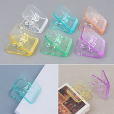 밍뀽스토어 사각 집게 봉지클립, 옐로우