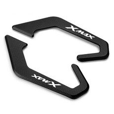 XMAX300 25년 호환 페리전모델 윙카 커버 LED 라이트 튜닝, 1세트, 블랙